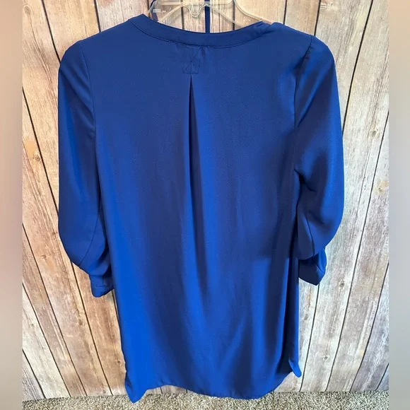 Daniel Rainm Blue Shirt Dress, size xs with tie waist - Picture 3 of 3